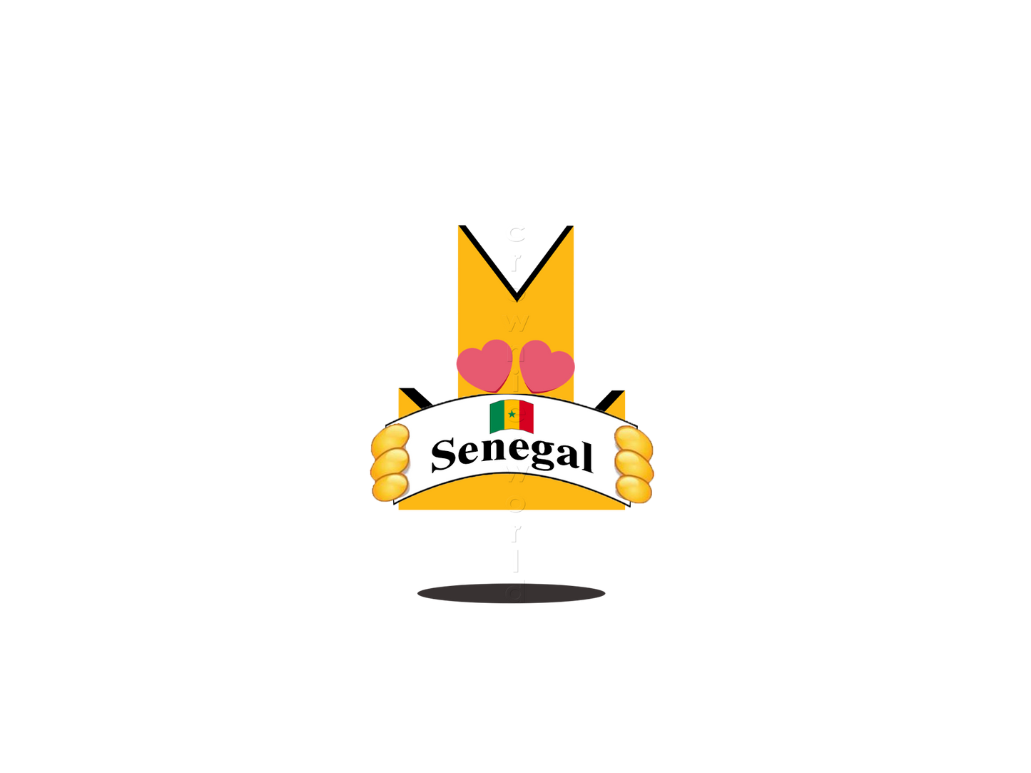 👑 Senegal - Crown Emoji Lens