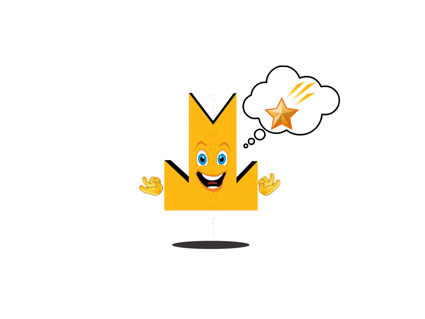 👑 Shooting Star - Crown Emoji Lens 🌠