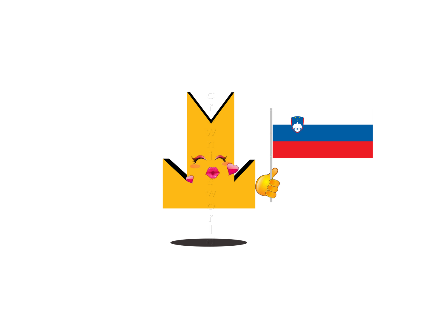 👑 Slovenia Flag - Crown Emoji Lens 🇸🇮