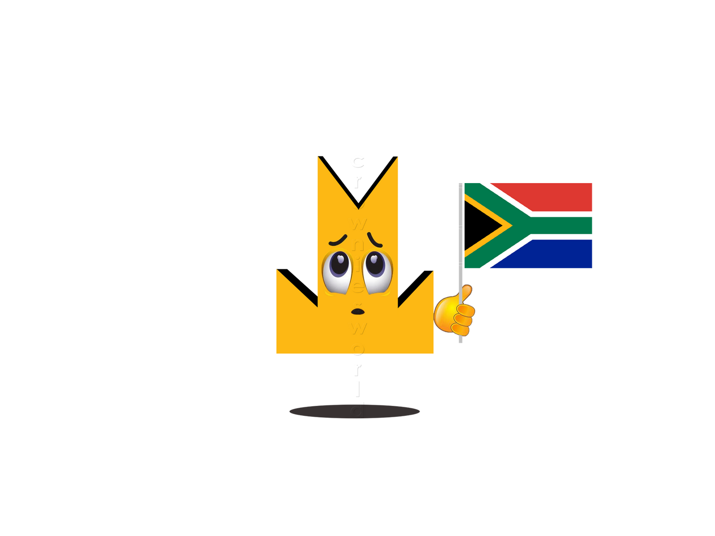 👑 South Africa Flag - Crown Emoji Lens 🇿🇦