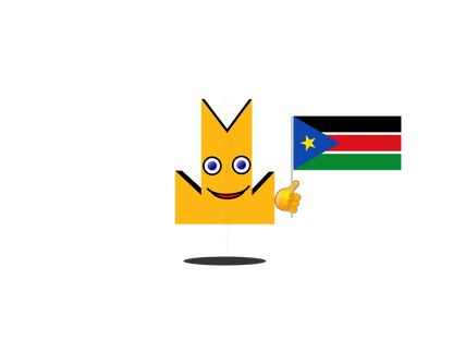 👑 South Sudan Flag - Crown Emoji Lens 🇸🇸