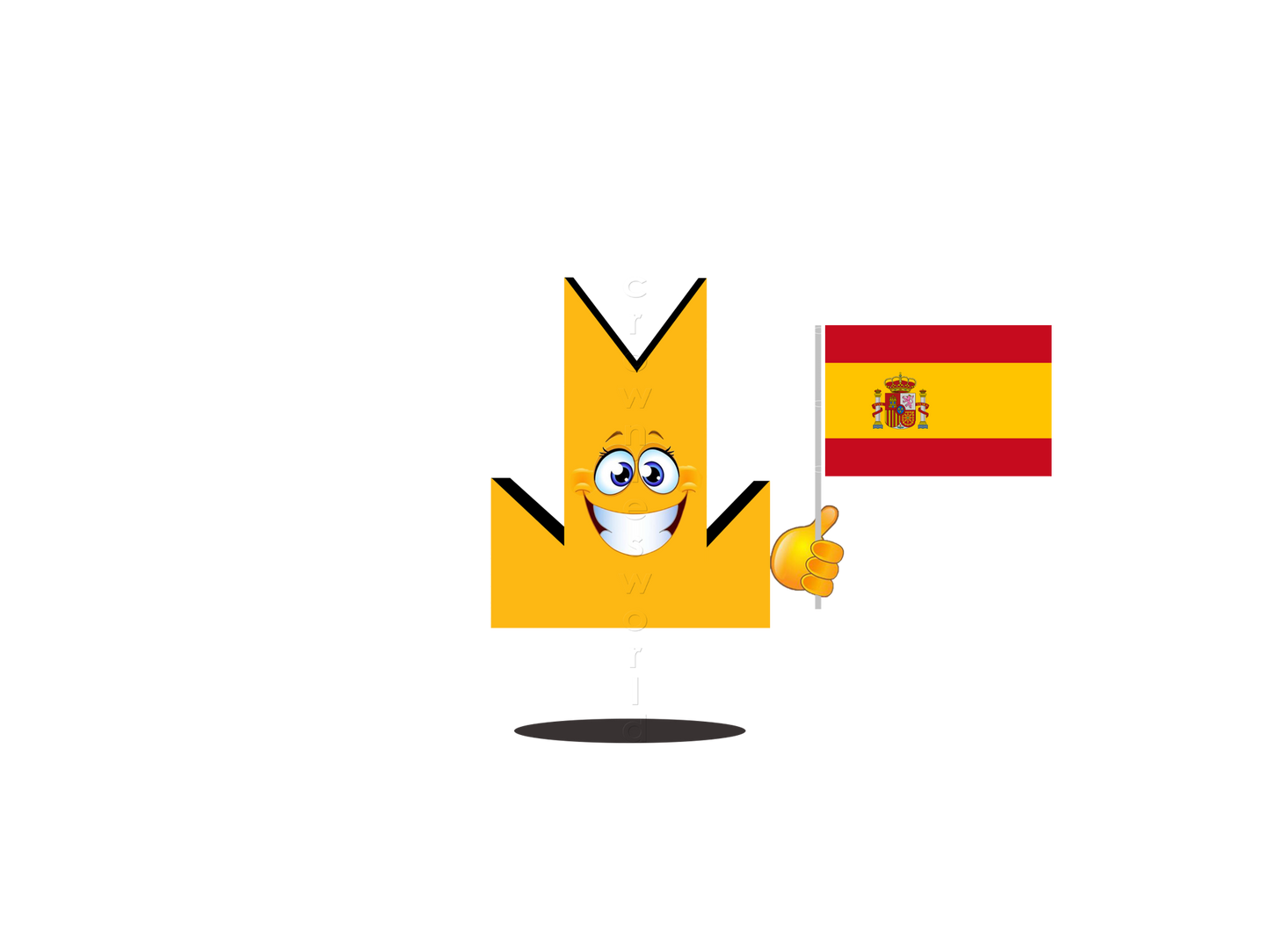 👑 Spain Flag - Crown Emoji Lens 🇪🇸