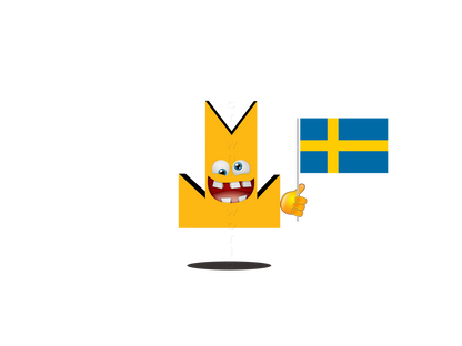 👑 Sweden Flag - Crown Emoji Lens 🇸🇪