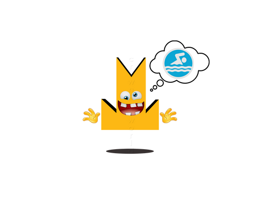 👑 Swimming - Crown Emoji Lens 🏊