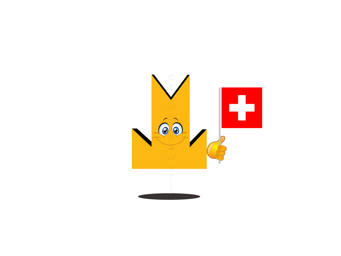 👑 Switzerland Flag - Crown Emoji Lens 🇨🇭