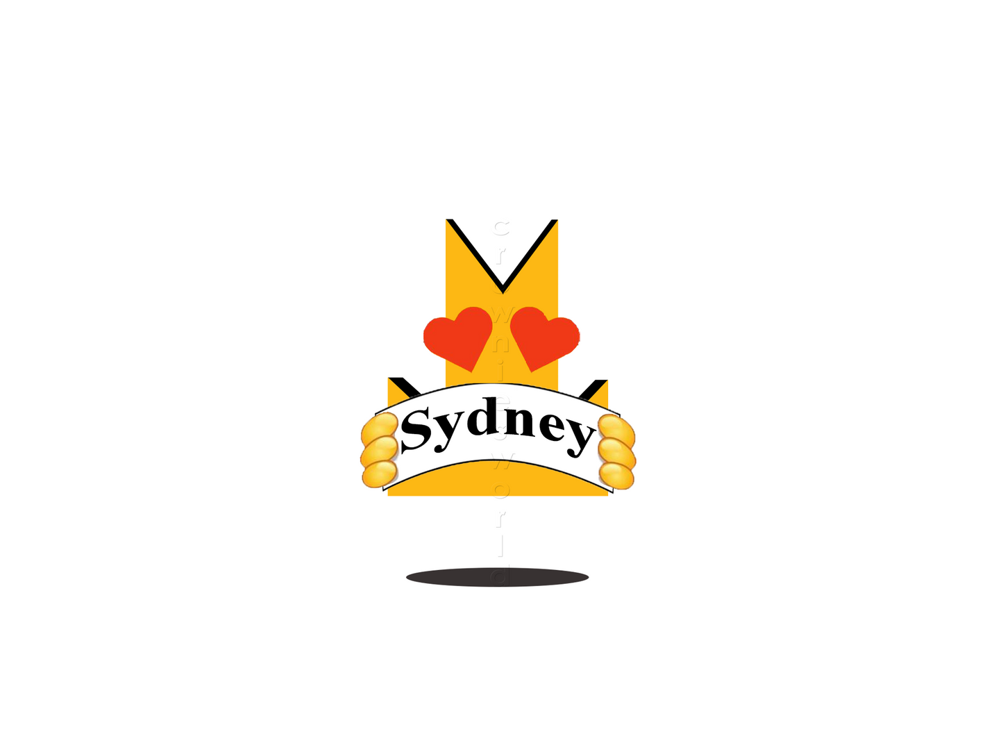 👑 Sydney - Crown Emoji Lens