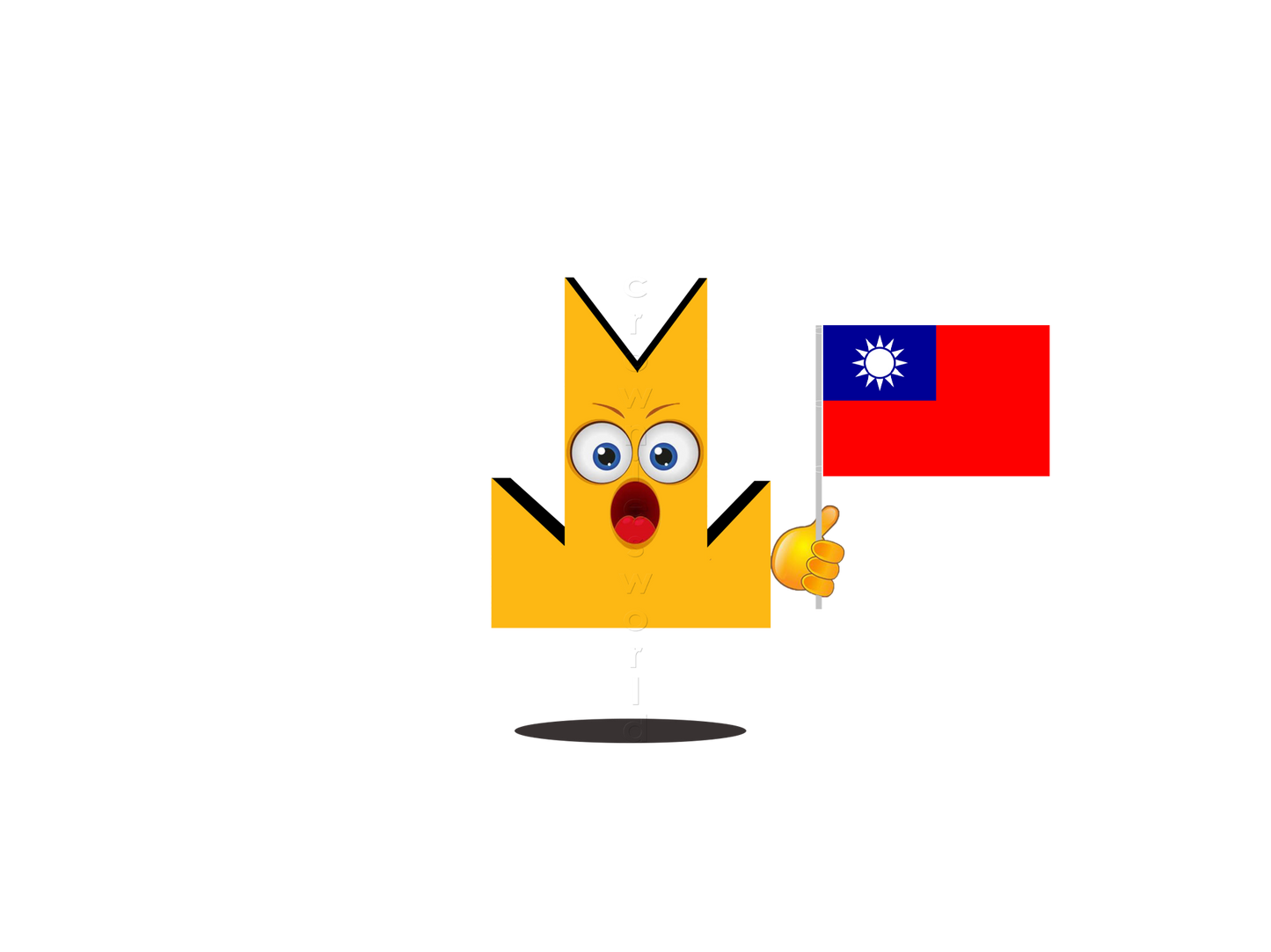 👑 Taiwan Flag - Crown Emoji Lens 🇹🇼