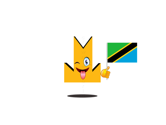 👑 Tanzania Flag - Crown Emoji Lens 🇹🇿