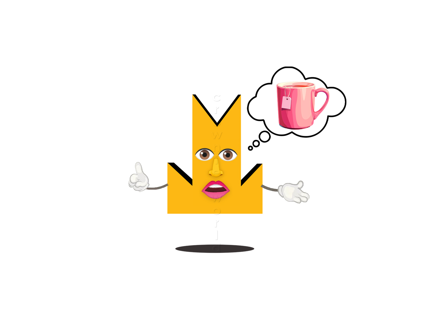 👑 Mug Of Tea - Crown Emoji Lens ☕