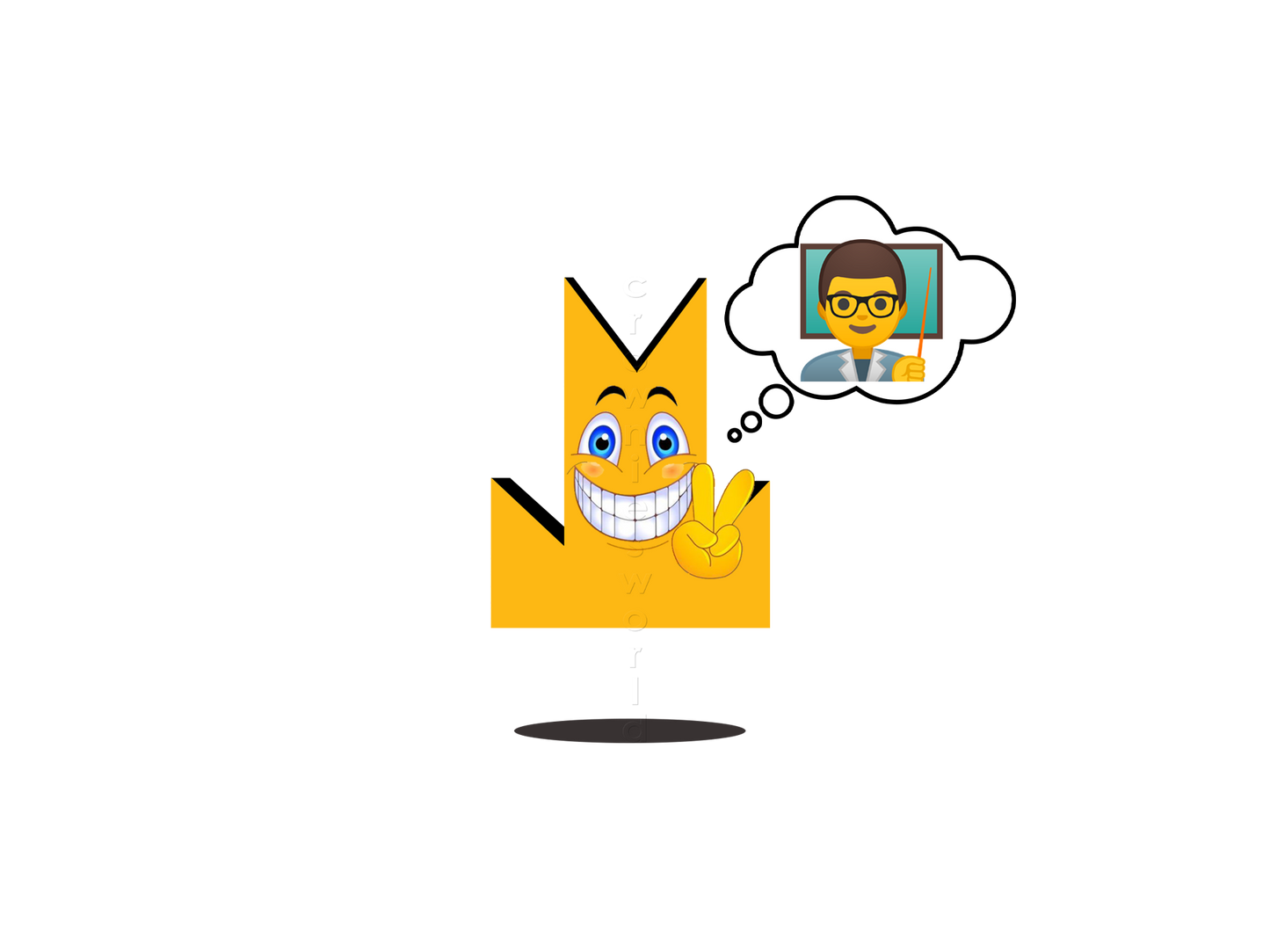 👑 Teacher - Crown Emoji Lens 🧑‍🏫