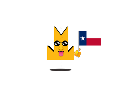 👑 Texas Flag - Crown Emoji Lens