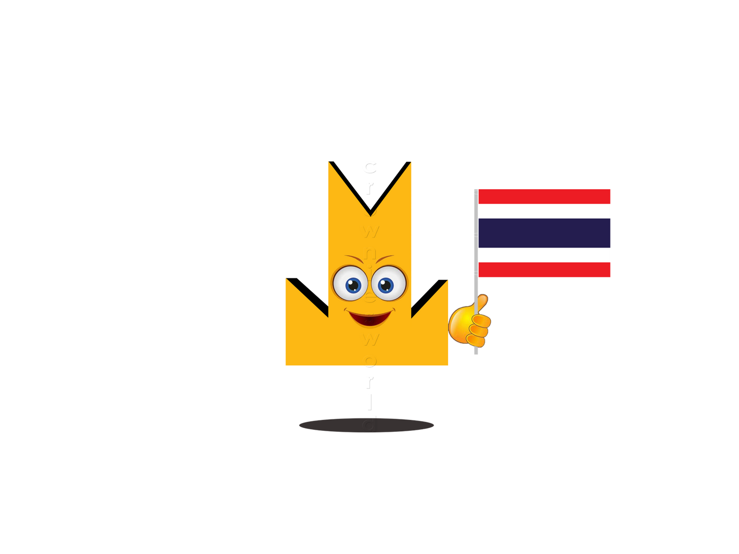 👑 Thailand Flag - Crown Emoji Lens 🇹🇭