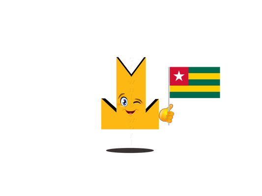 👑 Togo Flag - Crown Emoji Lens 🇹🇬