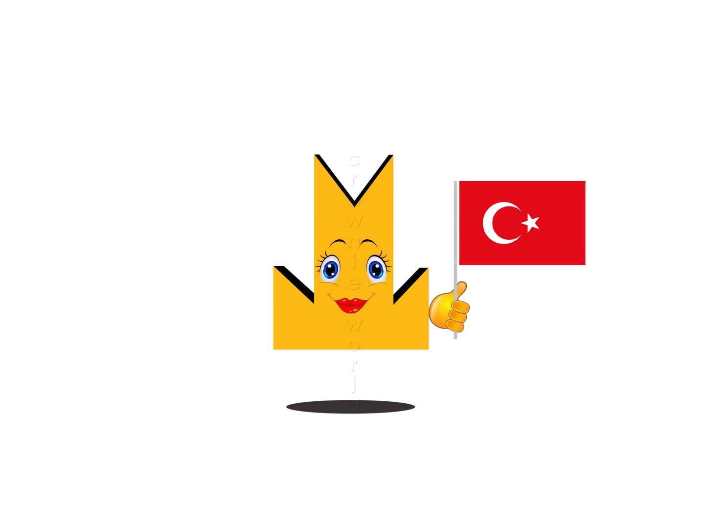 👑 Turkey Flag - Crown Emoji Lens 🇹🇷