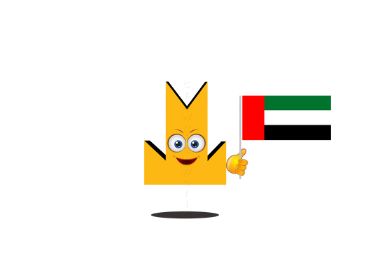 👑 UAE Flag - Crown Emoji Lens 🇦🇪