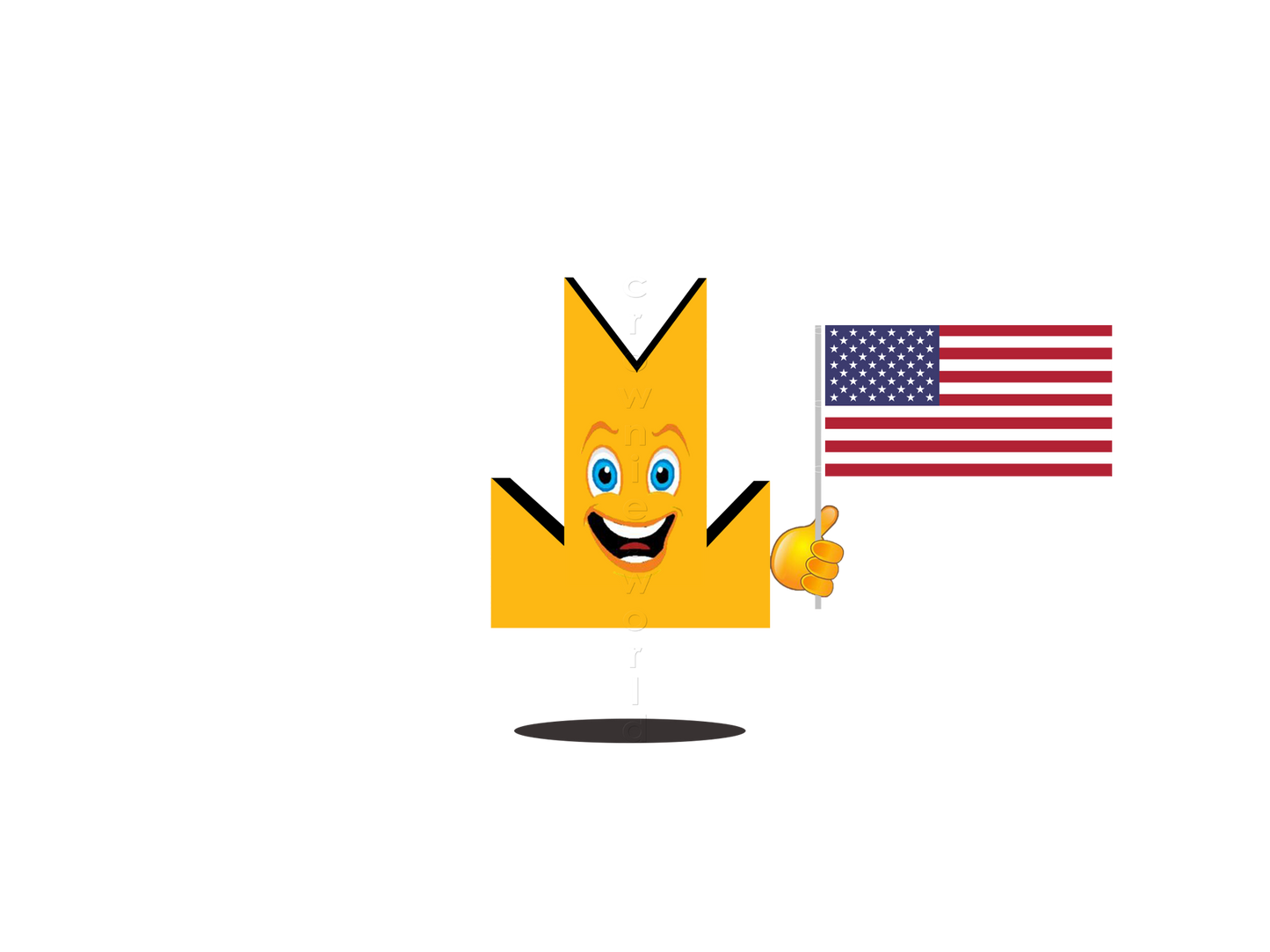 👑 USA Flag - Crown Emoji Lens 🇺🇸