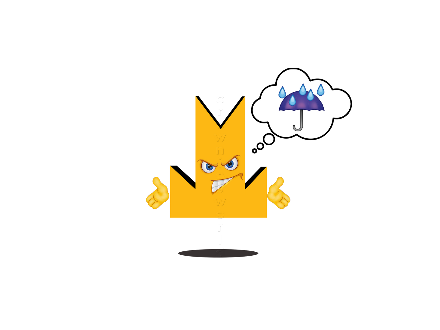 👑 Umbrella - Crown Emoji Lens ☔