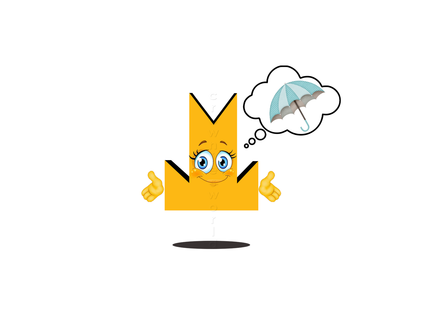 👑 Umbrella 2 - Crown Emoji Lens ☂️