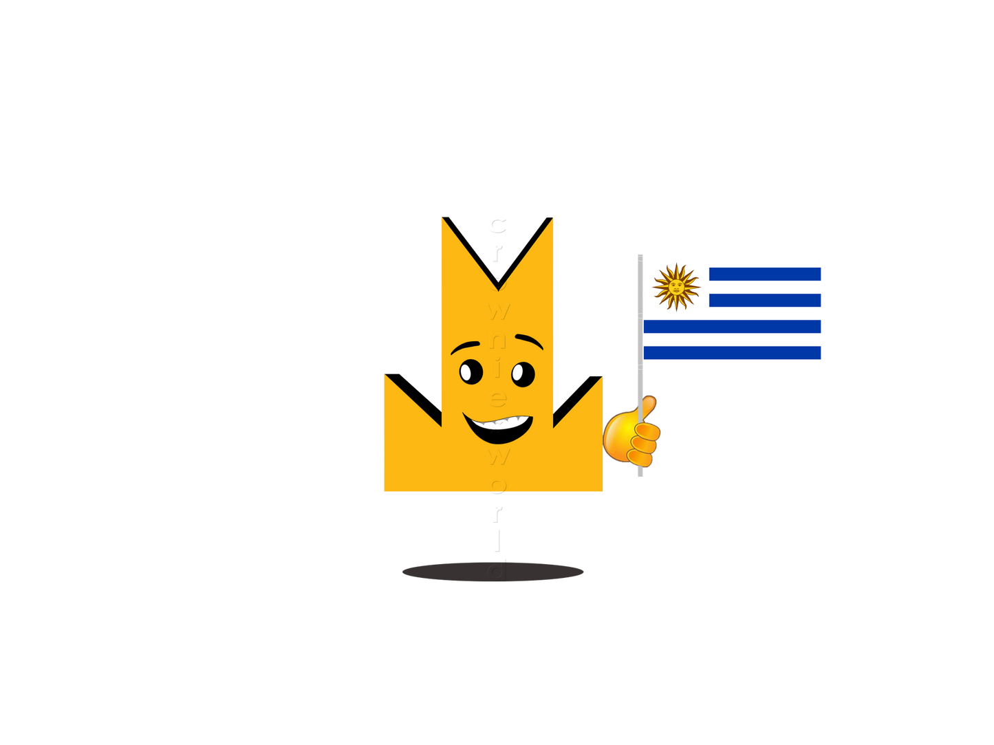 👑 Uruguay Flag - Crown Emoji Lens 🇺🇾