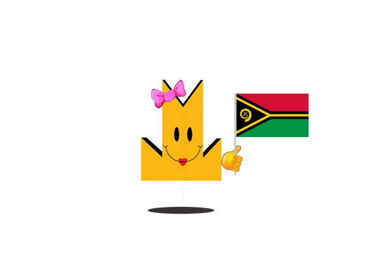 👑 Vanuatu Flag - Crown Emoji Lens 🇻🇺