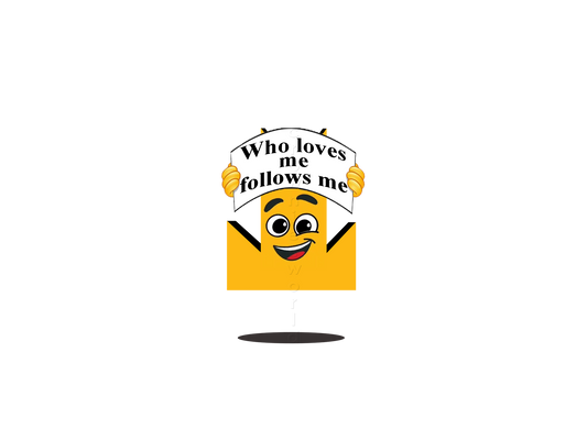 👑 Who Loves Me Follows Me - Crown Emoji Lens