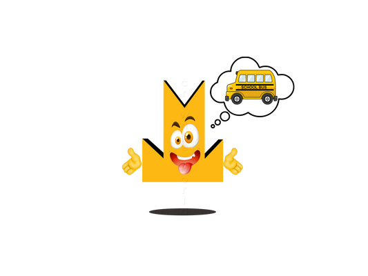 👑 School Bus - Crown Emoji Lens 🚌