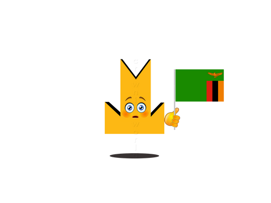 👑 Zambia Flag - Crown Emoji Lens 🇿🇲