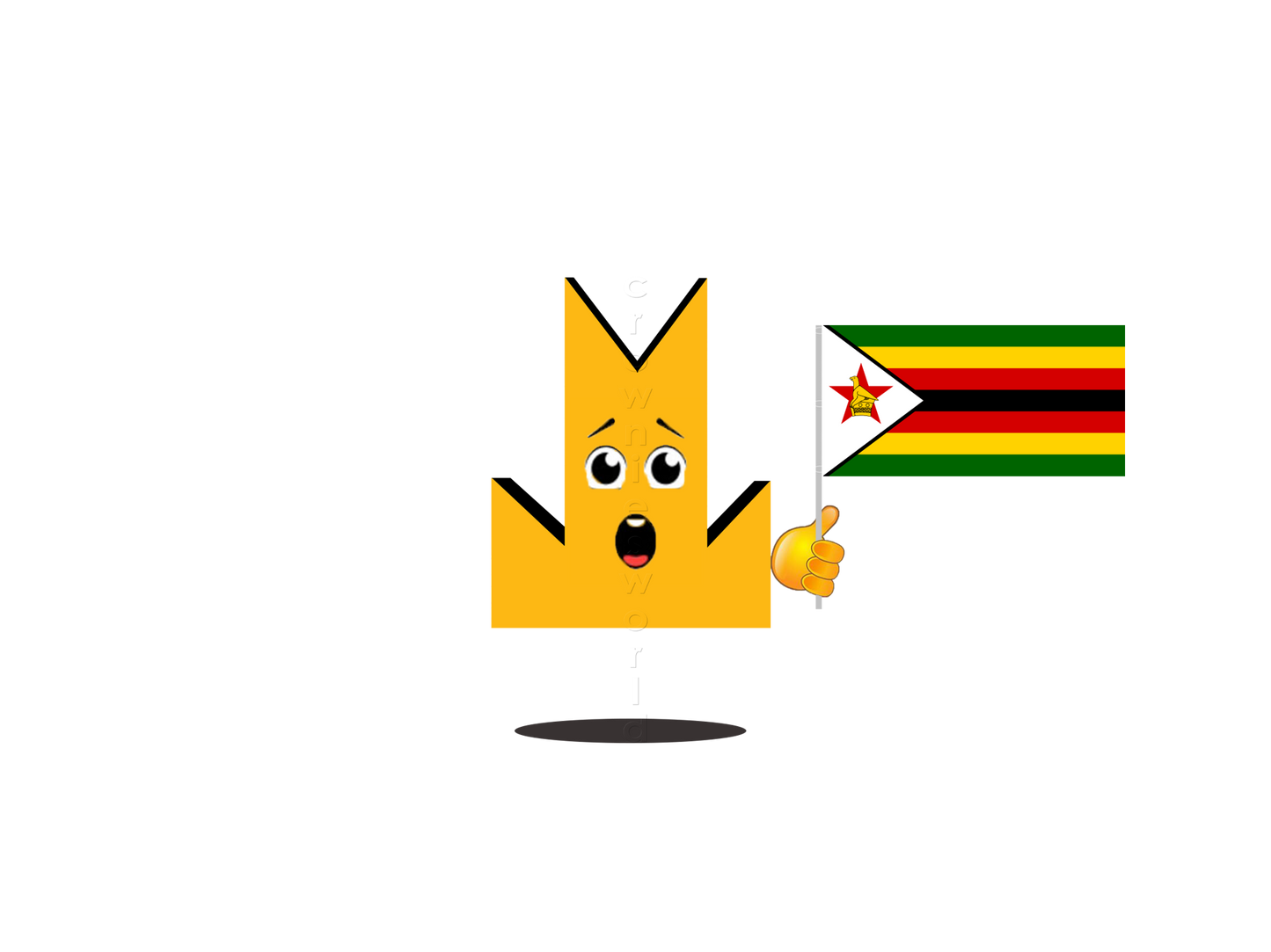 👑 Zimbabwe Flag - Crown Emoji Lens 🇿🇼