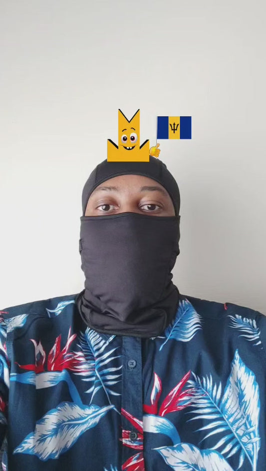 👑 Barbados Flag - Crown Emoji Lens 🇧🇧