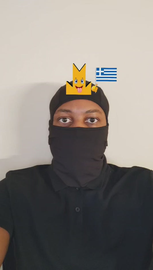 👑 Greece Flag - Crown Emoji Lens 🇬🇷