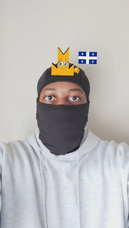 👑 Quebec Flag - Crown Emoji Lens