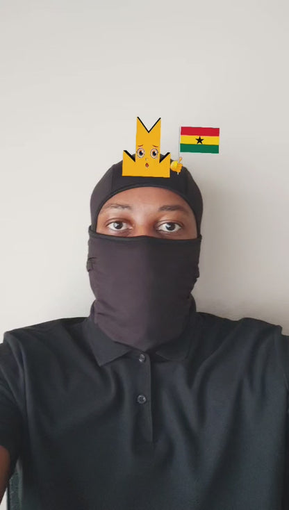 👑 Ghana Flag - Crown Emoji Lens 🇬🇭