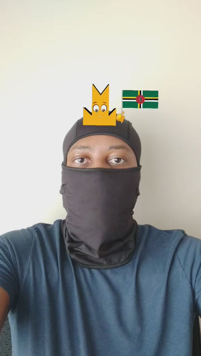 👑 Dominica Flag - Crown Emoji Lens 🇩🇲