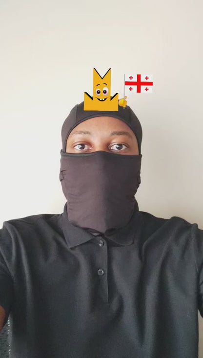 👑 Georgia Flag - Crown Emoji Lens 🇬🇪