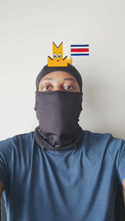 👑 Costa Rica Flag - Crown Emoji Lens 🇨🇷