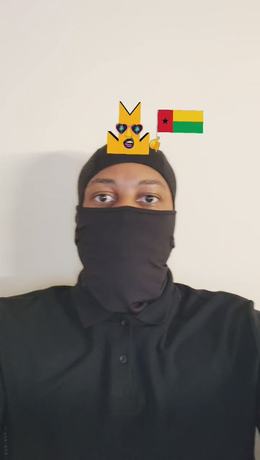 👑 Guinea Bissau Flag - Crown Emoji Lens 🇬🇼