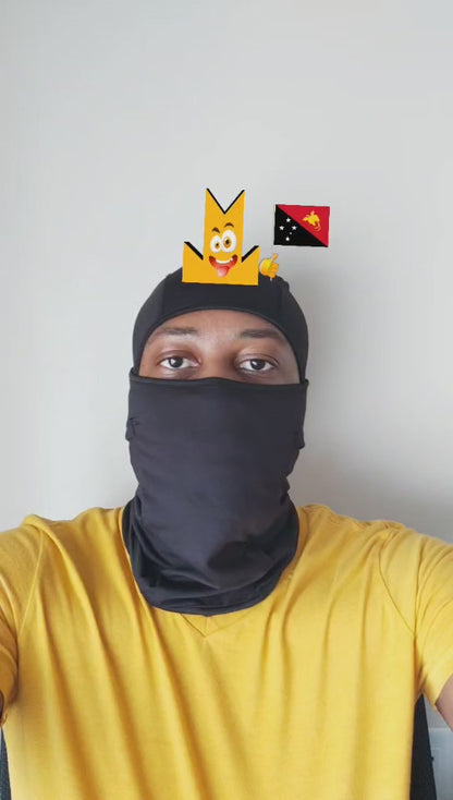 👑 Papua New Guinea Flag - Crown Emoji Lens 🇵🇬