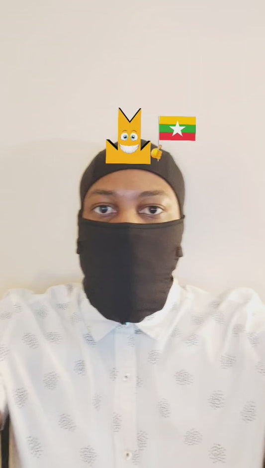 👑 Myanmar Flag - Crown Emoji Lens 🇲🇲