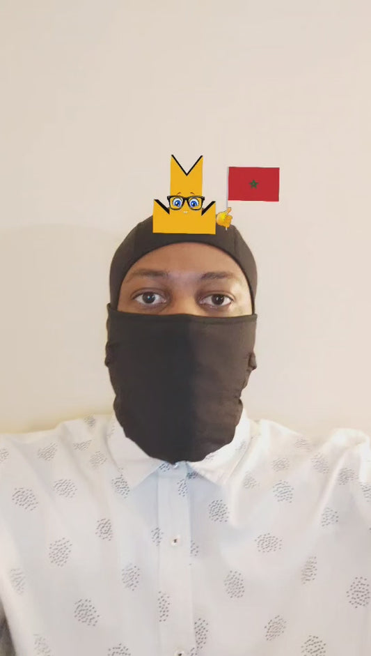 👑 Morocco Flag - Crown Emoji Lens 🇲🇦