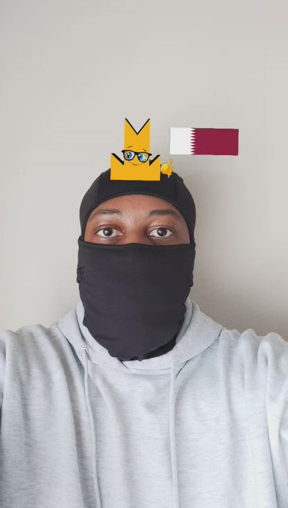 👑 Qatar Flag - Crown Emoji Lens 🇶🇦